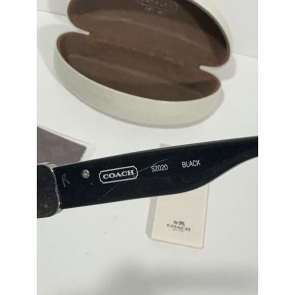 COACH EYEGLASSES S2020 BLACK 38-16-125 With Case & Paperwork Mint Condition - Picture 6 of 10